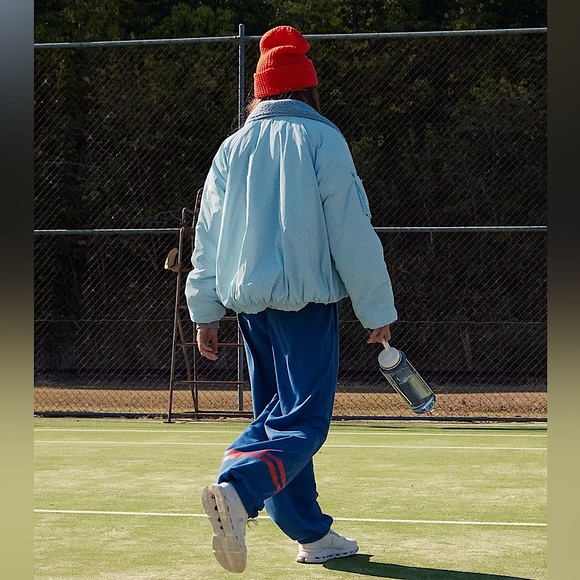 NEW Free People Outpost Bomber Jacket In Boardwalk Blue - Picture 4 of 16